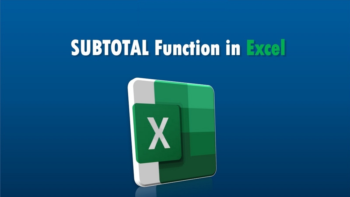 Cú pháp hàm SUBTOTAL trong Excel