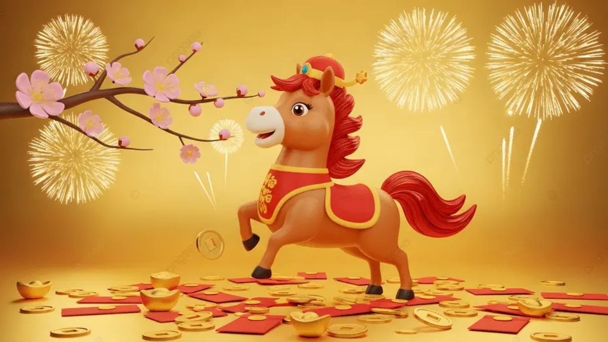 Hình ảnh Tết chủ đề con ngựa năm Bính Ngọ