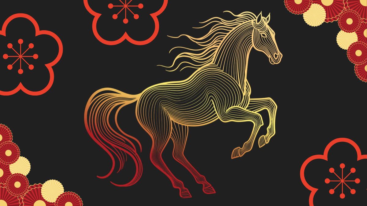 Hình ảnh Tết chủ đề con ngựa năm Bính Ngọ