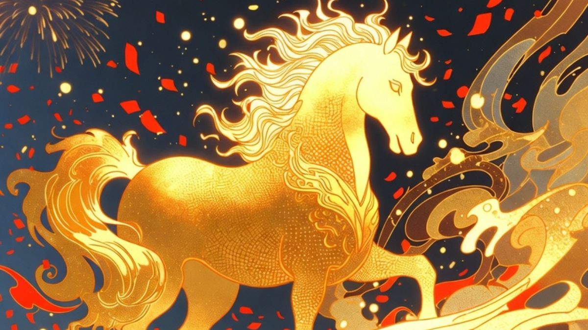 Hình ảnh Tết chủ đề con ngựa năm Bính Ngọ