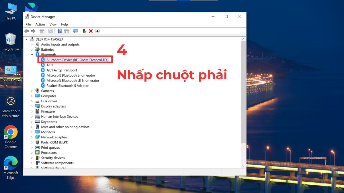 Cách cập nhật driver Bluetooth trên Windows bước 4