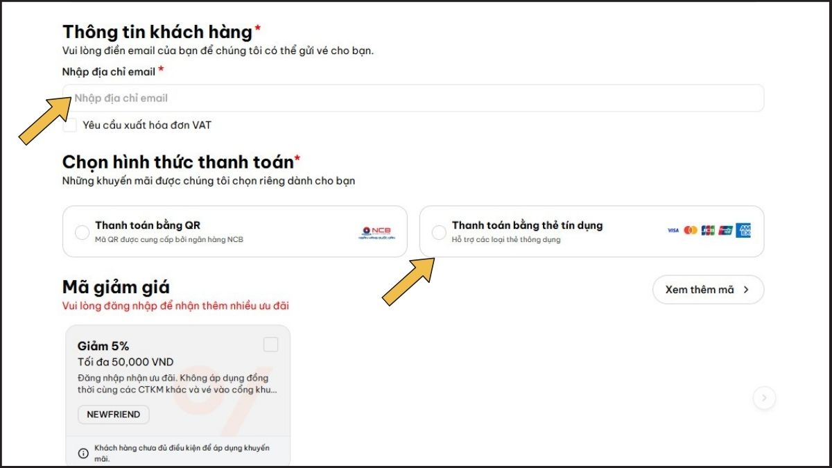 Hướng dẫn cách mua vé xem bắn pháo hoa Đà Nẵng DIFF 2026 bước 4