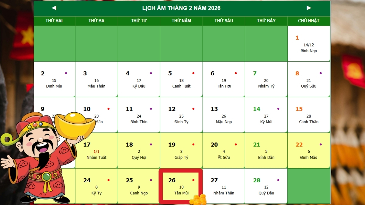 Ngày vía Thần Tài là ngày nào? Ngày Vía Thần Tài là ngày 10 hàng tháng âm lịch