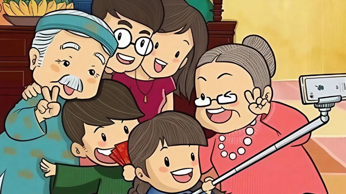 Quà 8/3 tặng bà handmade từ cháu nhỏ