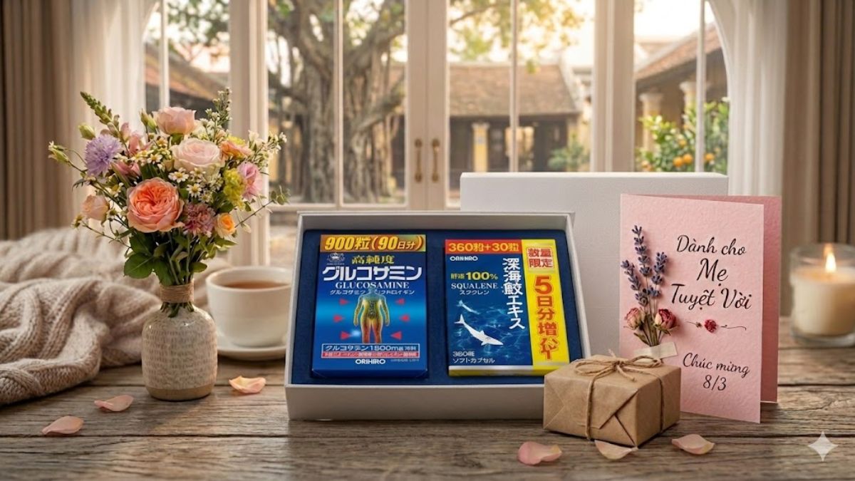 Top quà 8/3 cho mẹ ý nghĩa nhất là Thực phẩm chức năng hỗ trợ sức khỏe