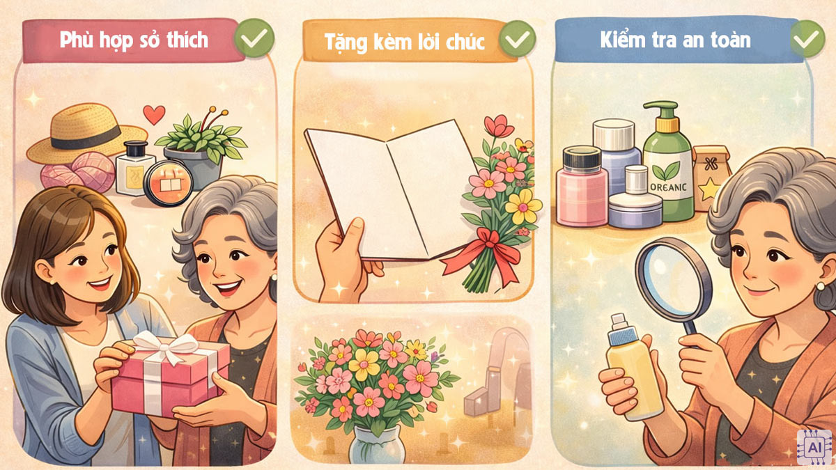 Lưu ý quan trọng khi tặng quà 8/3 cho mẹ trọn vẹn