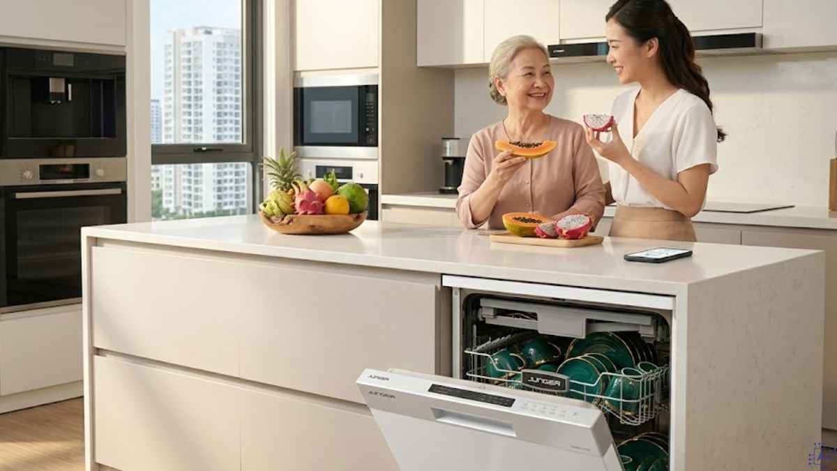 Top quà 8/3 cho mẹ ý nghĩa nhất là máy rửa bát