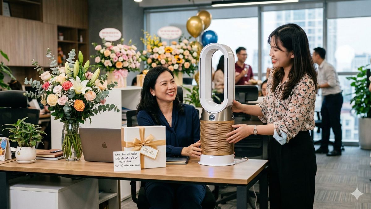 Top quà 8/3 cho sếp nữ được lòng & ấn tượng nhất: Máy lọc không khí