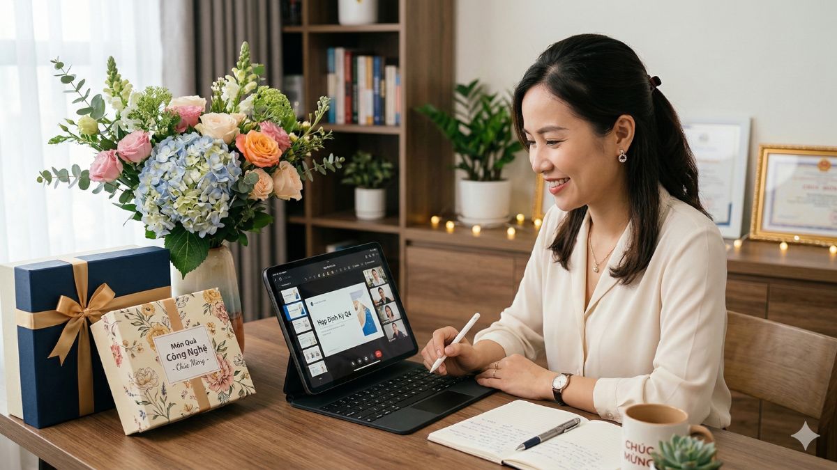 Top quà 8/3 cho sếp nữ được lòng & ấn tượng nhất: Máy tính bảng