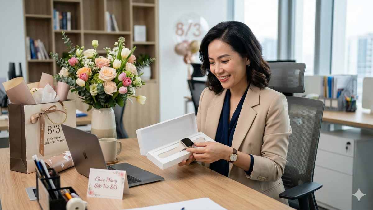 Top quà 8/3 cho sếp nữ được lòng & ấn tượng nhất: Đồng hồ thông minh