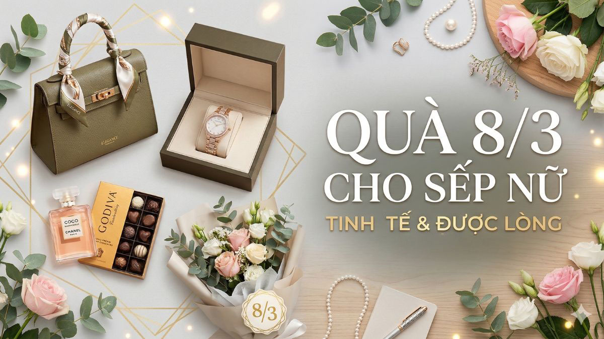 20+ Quà 8/3 cho sếp nữ tinh tế & được lòng nhất 2026