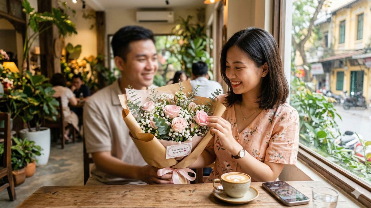 top quà 8/3 cho crush thông minh & ghi điểm nhất: hoa tươi