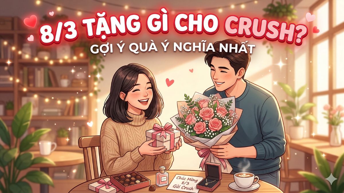 8/3 tặng gì cho crush? Top quà 8/3 cho crush ý nghĩa nhất 2026