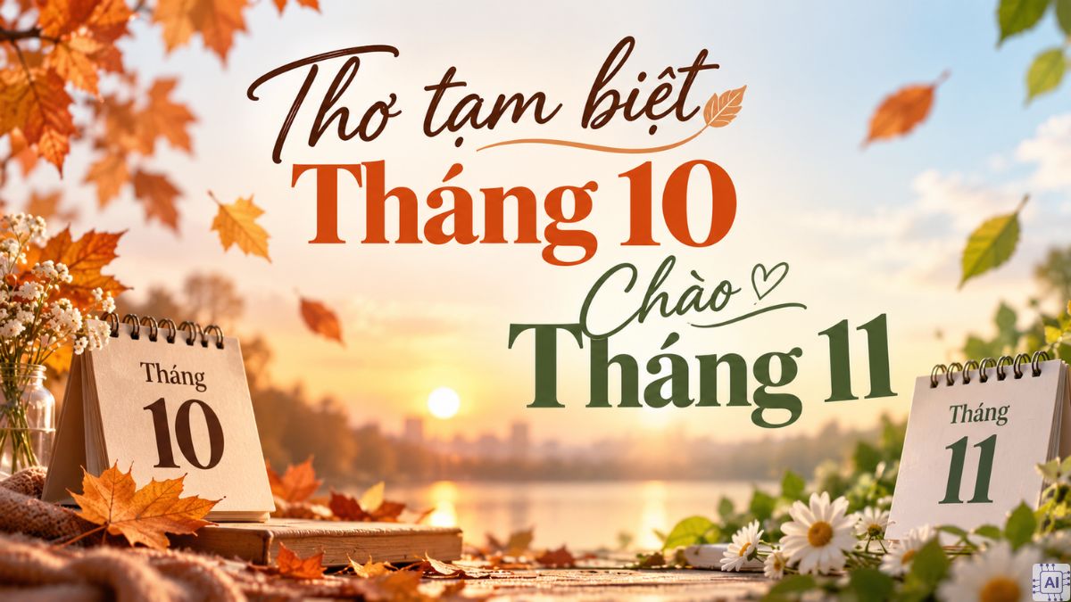 Thơ tạm biệt tháng 10, chào tháng 11
