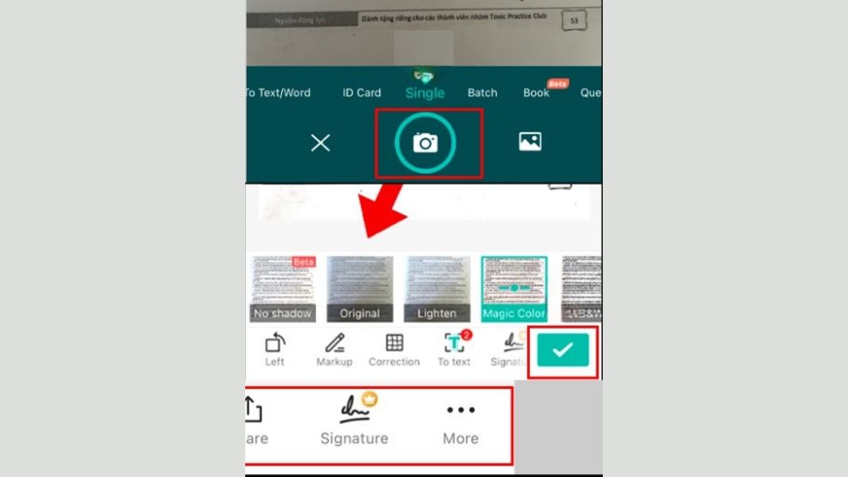Cách scan tài liệu trên iPhone bằng CamScanner bước 3