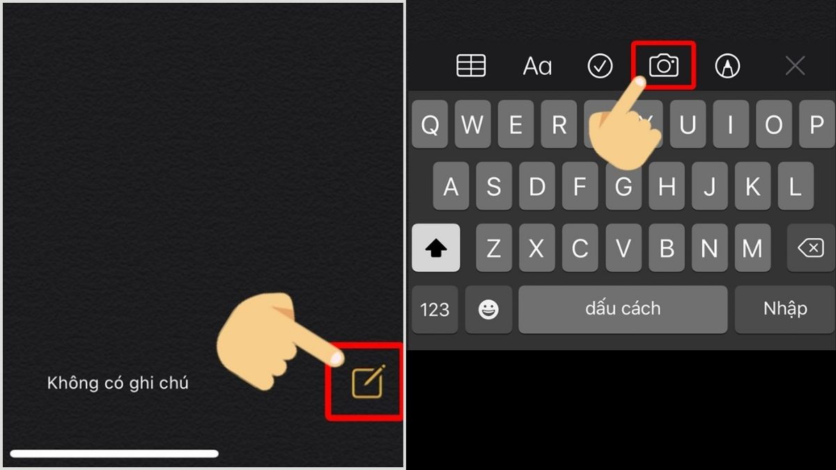 Cách scan tài liệu trên iPhone bằng App Notes bước 2