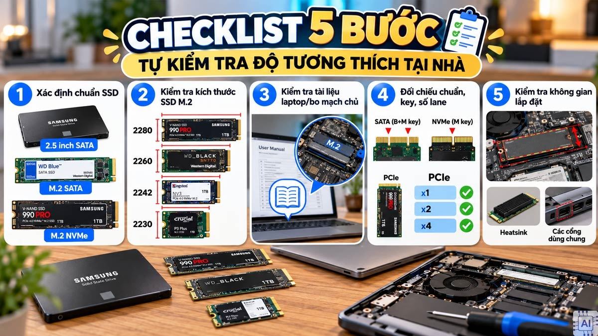 Checklist 5 bước tự kiểm tra độ tương thích tại nhà