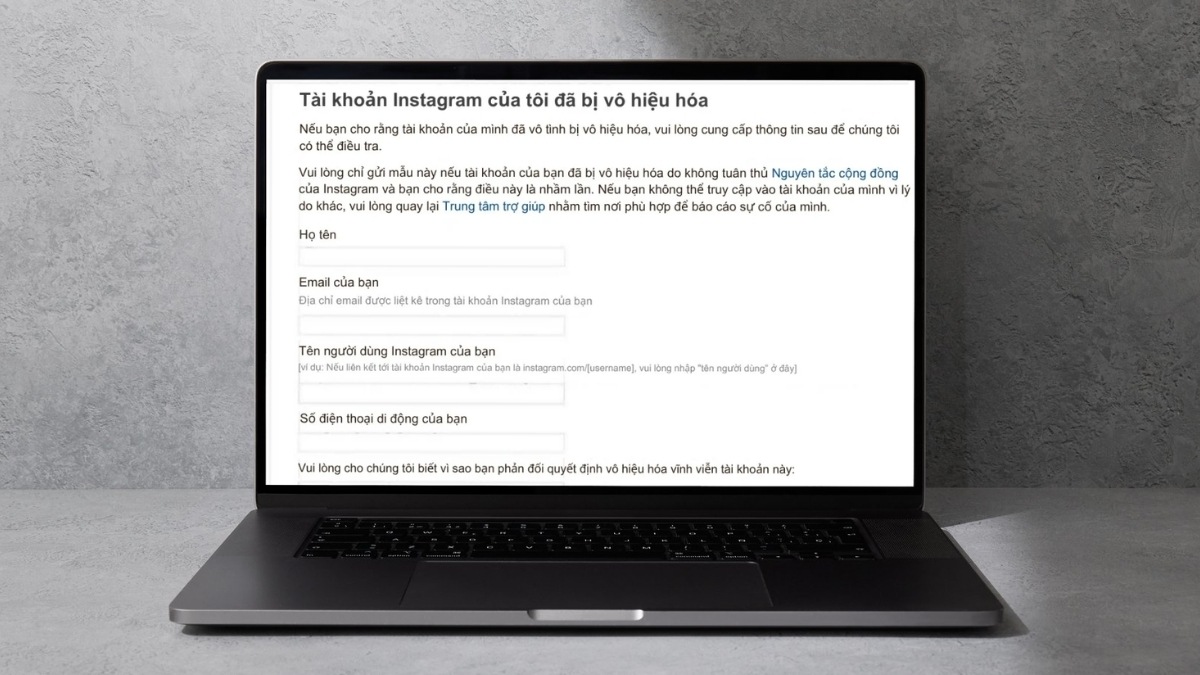 cách Cách khôi phục tài khoản Instagram bị vô hiệu hóa