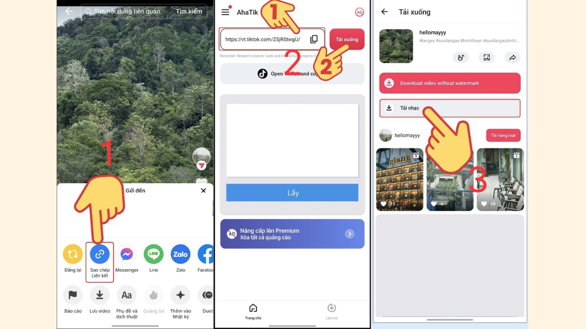 Cách tải nhạc Tiktok MP3 trên website cách 7