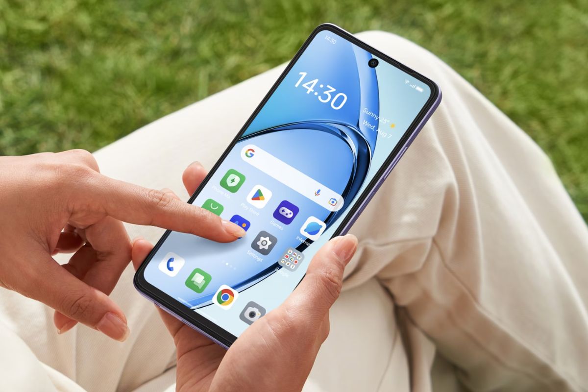 OPPO A5i với giao diện ColorOS 15
