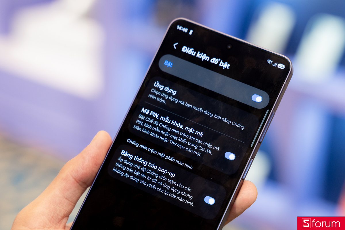 Camera Galaxy S26 Ultra và tính năng hiển thị riêng tư