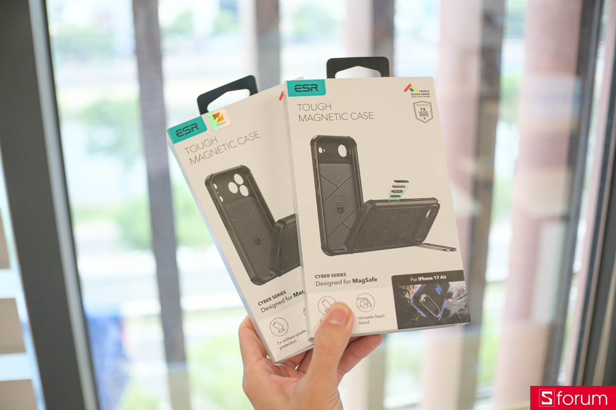 Trên tay ốp lưng ESR iPhone 17 series và iPhone Air dòng Cyber series