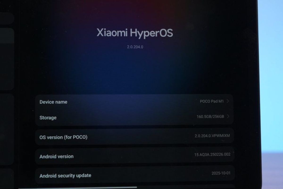 Thông tin POCO Pad M1 về hiệu năng