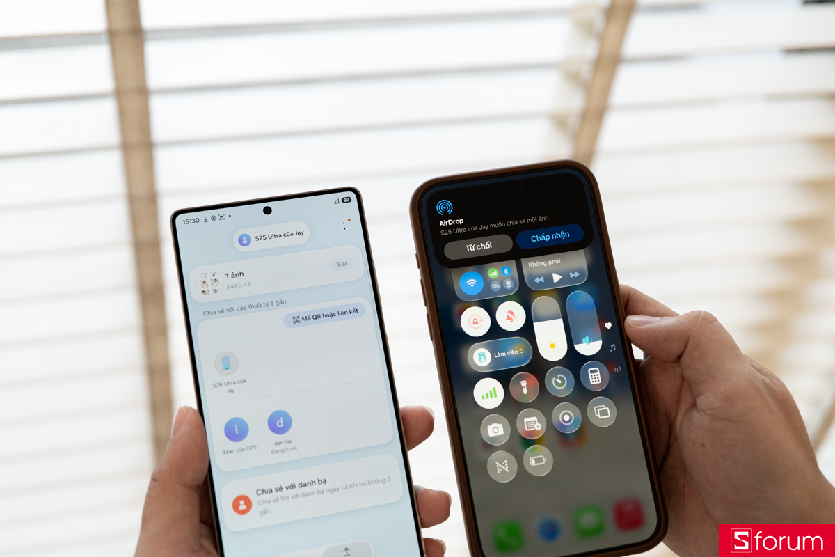 Tính năng mới trên One UI 8.5: Điện thoại Samsung đã có thể chia sẻ ảnh nhanh qua iPhone