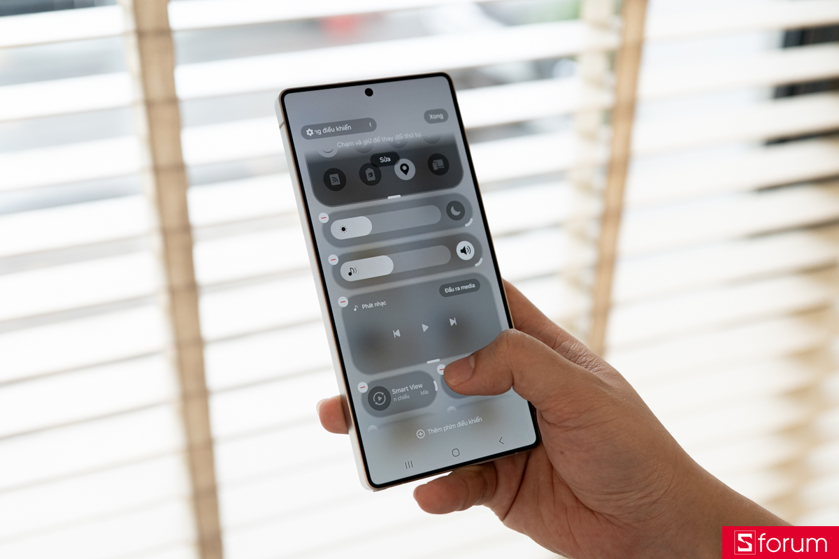 Tính năng mới trên One UI 8.5: Thiết kế Control Center mới