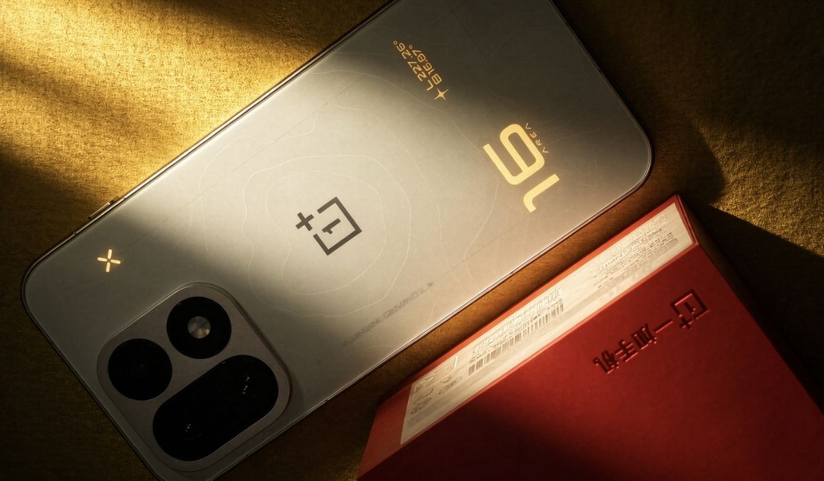 Cận cảnh OnePlus 16 với hiệu ứng mặt lưng bắt mắt
