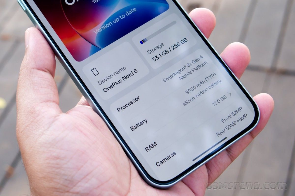 Cận cảnh OnePlus Nord 6 với vi xử lý Snapdragon 8s Gen 4