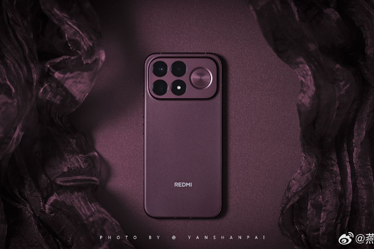 Cận cảnh Redmi K100 Pro Max bản màu đỏ rượu vang