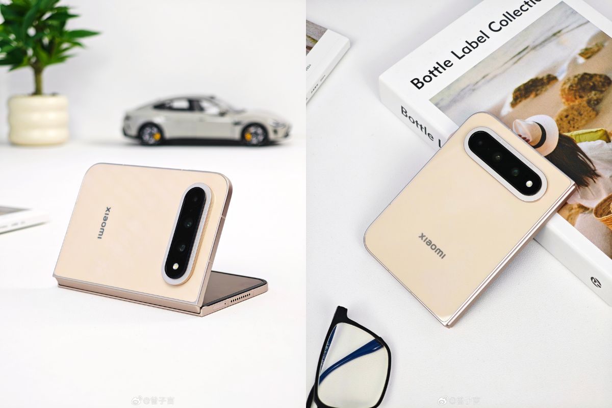 Cận cảnh Xiaomi 18 Fold phiên bản màu vàng