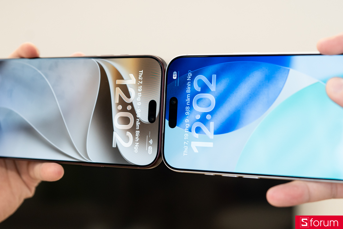 Đặt iPhone 18 Pro Max cạnh iPhone 17 Pro Max: Dynamic Island tối ưu hơn