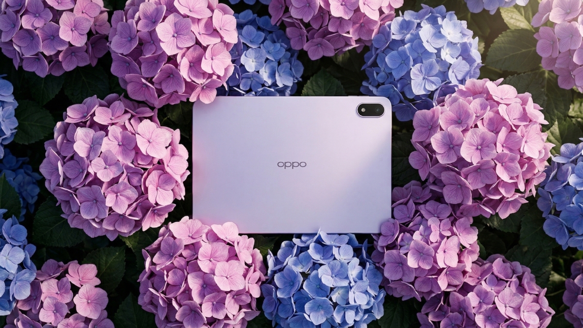 Cận cảnh OPPO Pad Mini với thiết kế kế mô-đun camera hình viên thuốc ở mặt lưng