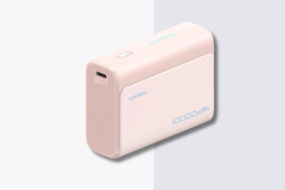 Top phụ kiện màu hồng đáng yêu: Pin dự phòng Cuktech CP13 với kích thước nhỏ gọn