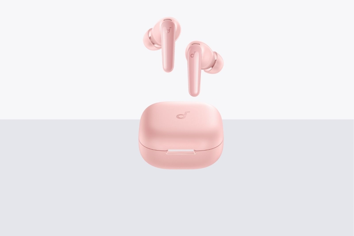 Top phụ kiện màu hồng đáng yêu: Tai nghe Anker Soundcore R60i NC