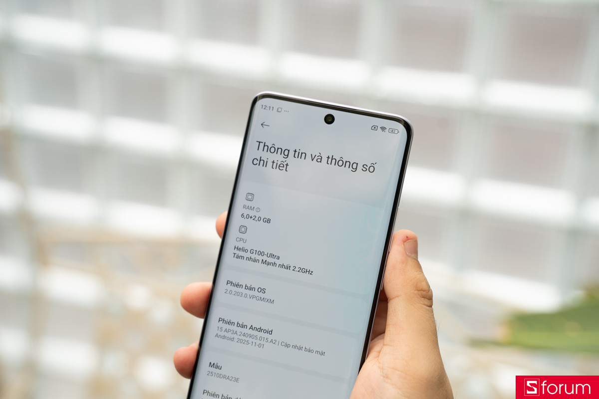 Trên tay Xiaomi Redmi Note 15 với 6GB RAM