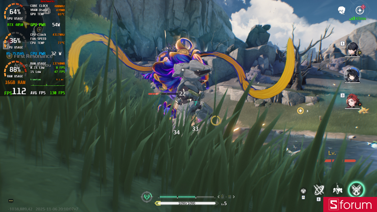 Hiệu năng chơi game thực tế