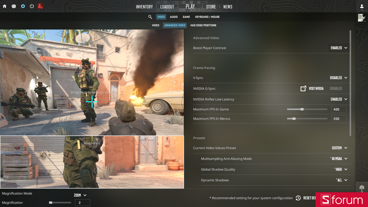 Hiệu năng khi chơi CS2