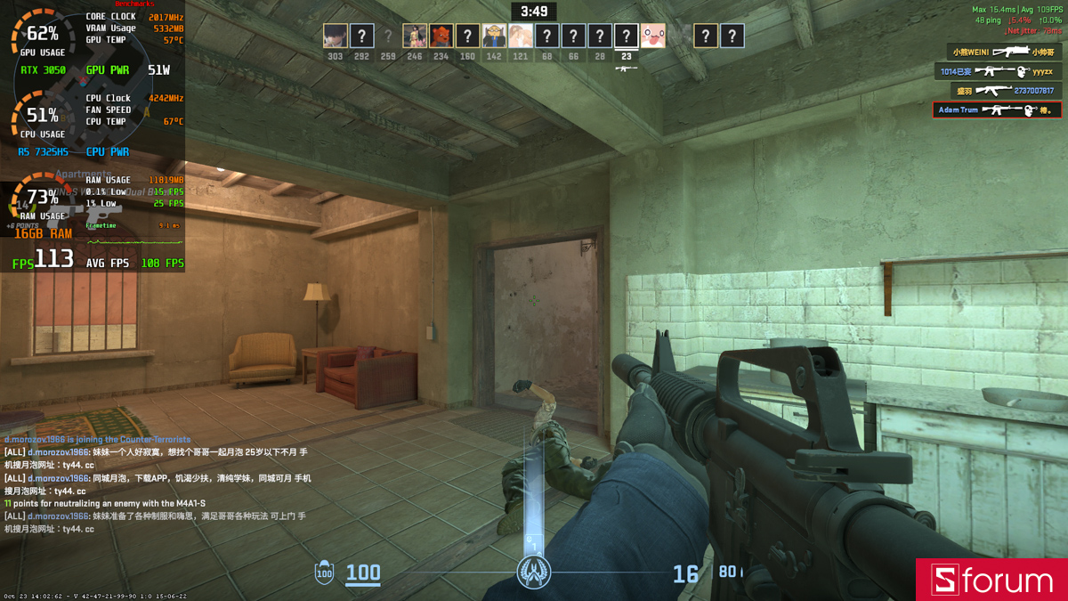 Hiệu năng khi chơi CS2