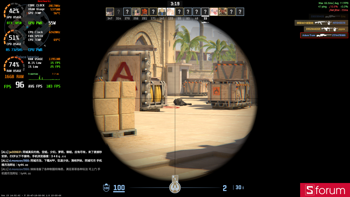 Hiệu năng khi chơi CS2