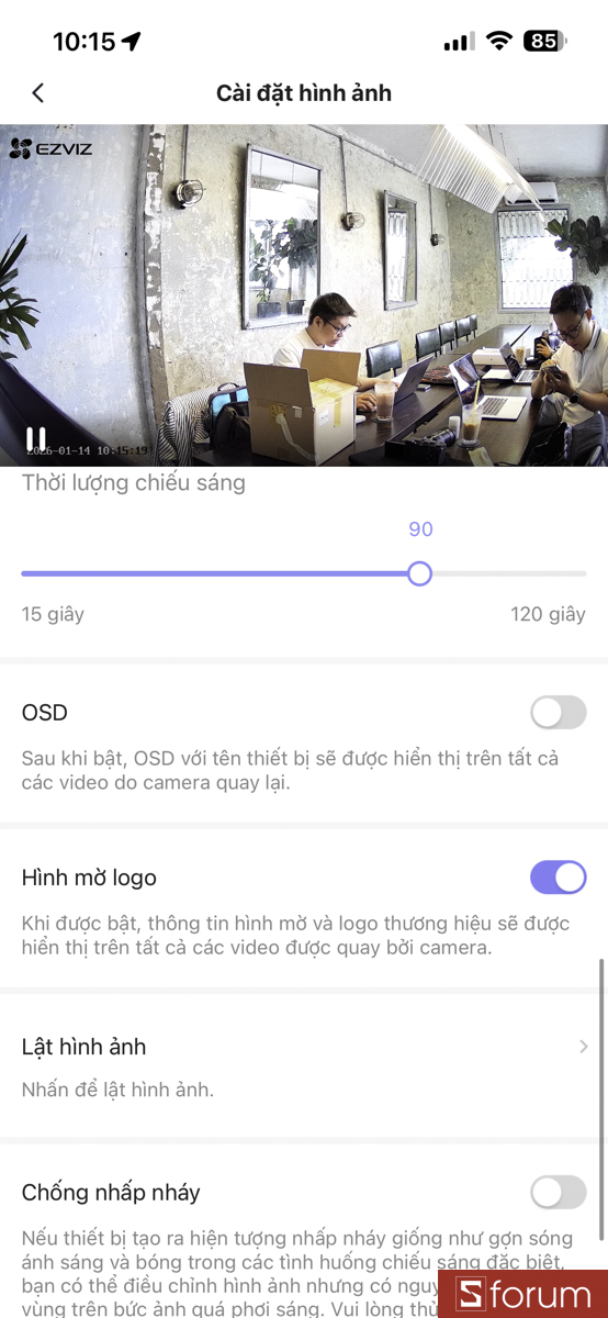 D-WDR kỹ thuật số hoạt động hiệu quả, giúp cân bằng vùng sáng, tối tốt hơn