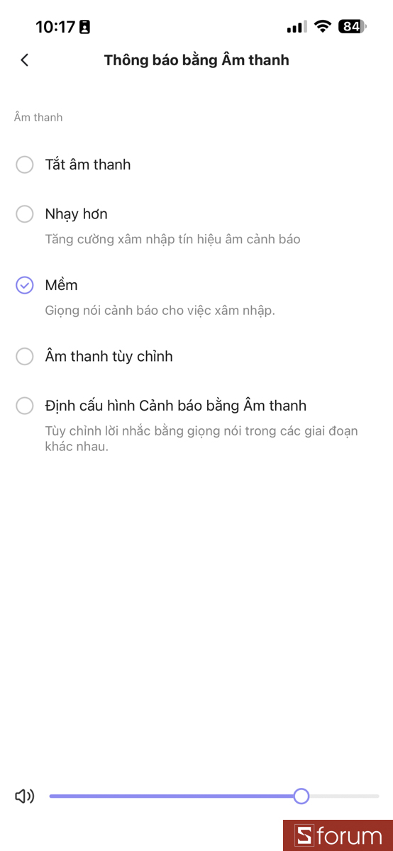 Các mục cài đặt AI, tuần tra, thông báo được sắp xếp hợp lý