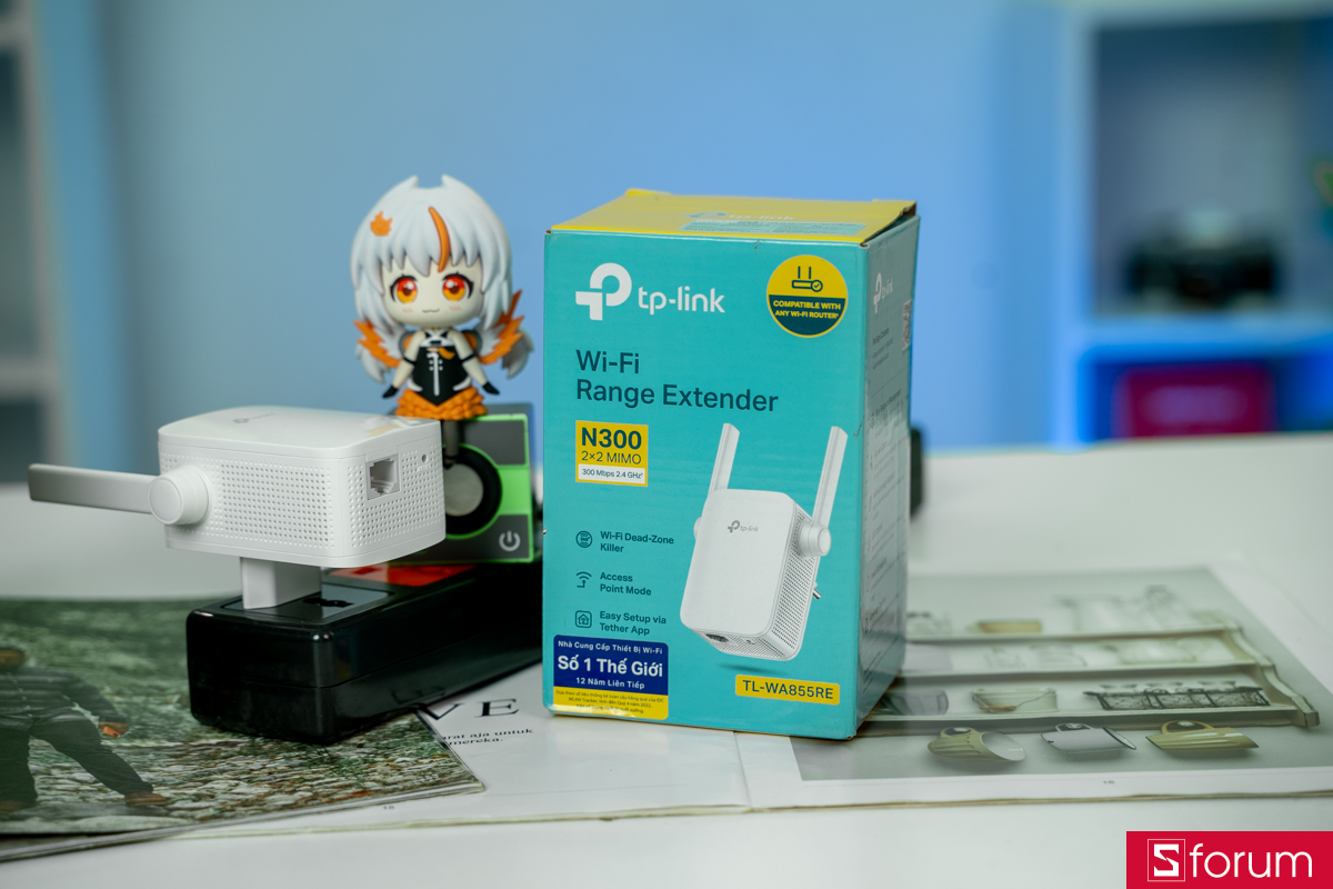 Mở hộp và thiết kế của TP-Link TL-WA855RE