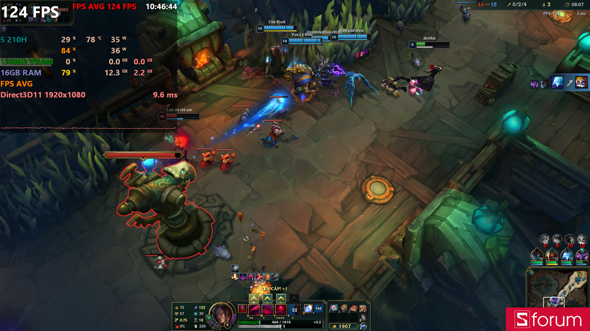 Hiệu năng chơi game thực tế