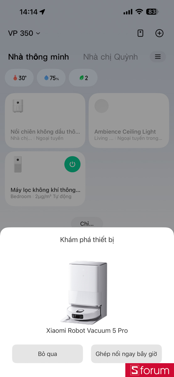 Tất cả đều được hiển thị trực quan trên ứng dụng Xiaomi Home