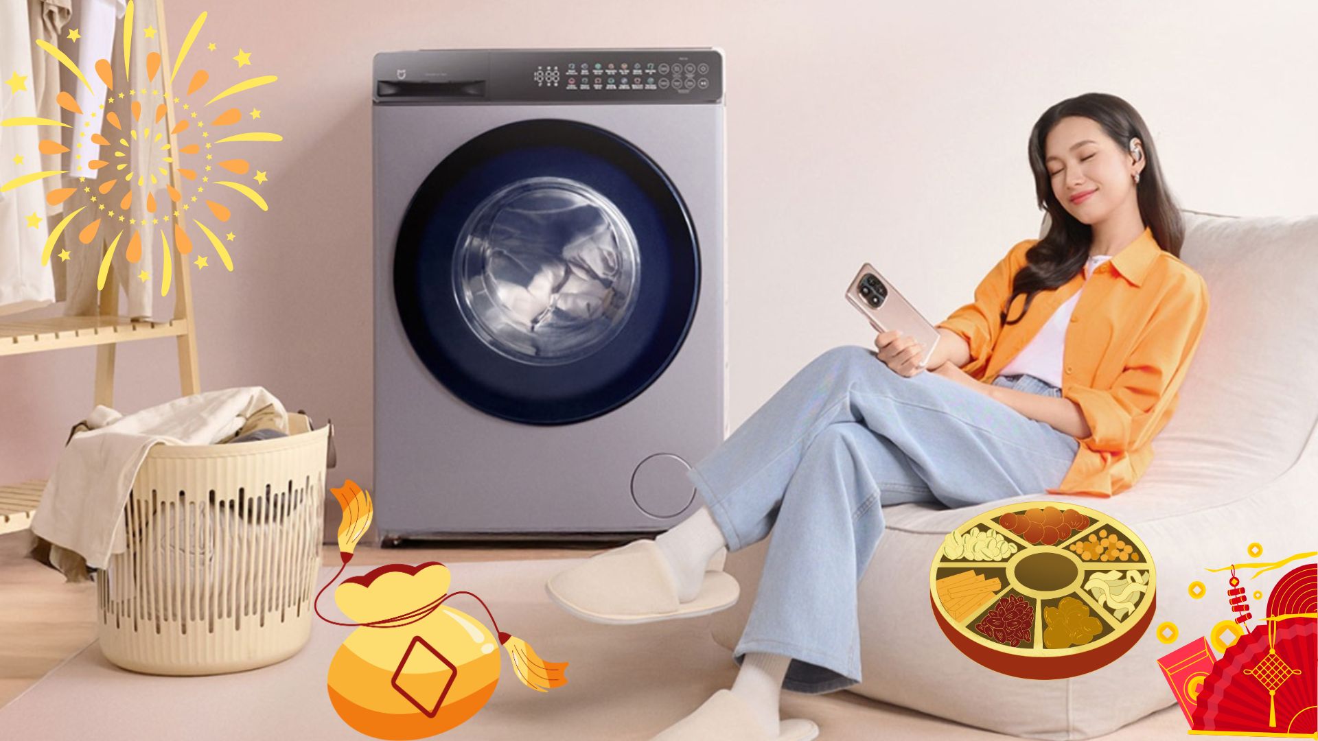 Giặt rèm, chăn ga Tết quá mệt? Đây là combo máy giặt sấy cứu cả nhà 2026 Giặt rèm, chăn ga Tết quá mệt? Đây là combo máy giặt sấy cứu cả nhà 2026