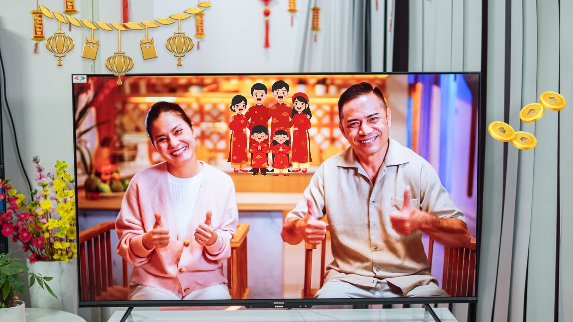 Đổi Tivi to - Đón lộc lớn: Ấm cúng gia đình quây quần cùng nhau ngày Tết