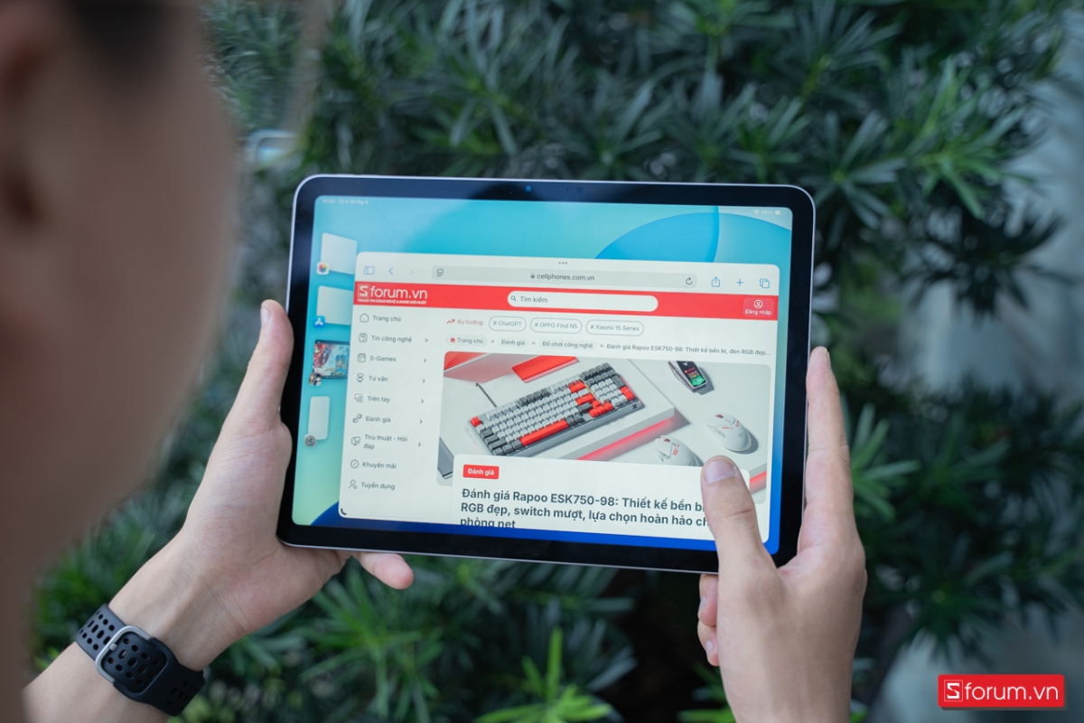 iPad Air 11 inch M3 sử dụng chip Apple M3 với CPU 8 lõi gồm 4 lõi hiệu năng và 4 lõi tiết kiệm điện